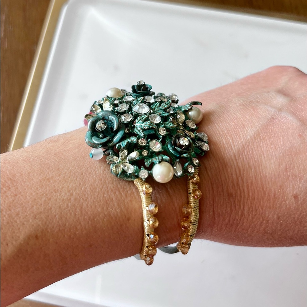 Vintage Betsey Johnson beautiful cuff bracelet